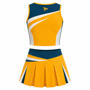 Conjunto de Uniforme de Animadoras de Alto Rendimiento, Malla Transpirable de Alta Elasticidad, Traje Deportivo de Lujo Personalizado - Product Image 3