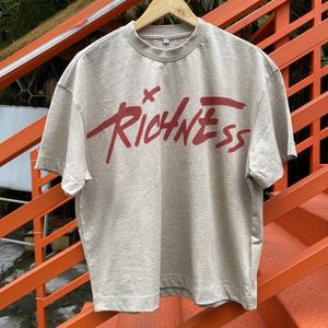 T-shirt surdimensionné pour homme avec logo personnalisé, coupe ample, imprimé DTG, 100% coton respirant, streetwear - Product Image 3