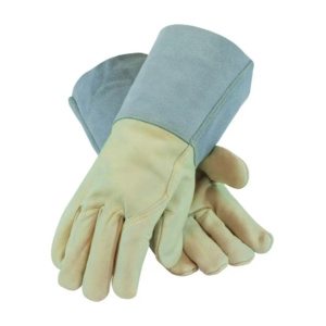 Gants de sécurité en cuir de chèvre et croûte de cuir de vache pour soudage TIG, outils et accessoires industriels, gants de jardinage pour le travail domestique - Product Image 1