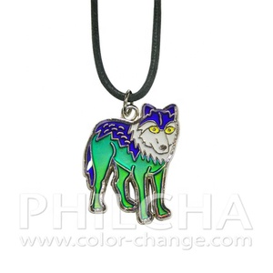 Moda Niños Joyería Mood Animal Collar Con Lobo Colgante - Product Image 1