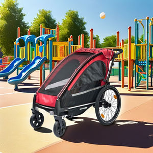 Remolques de bicicleta infantiles de tela resistentes a la intemperie - Product Image 1