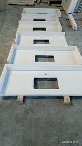 Losas de cuarzo blanco puro para encimeras y tocadores - Product Image 3