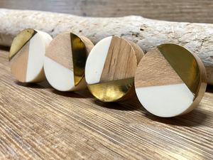 Customized Shape Resin Wood Eco-Friendly Decoupage Handicraft <b>Knobs</b> for Home Furniture Handles <b>Drawers</b> Cabinets-Fashion Theme - Product Image 5