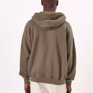 Wholesale Luxury Custom Heavyweight Men Oversized <b>Hoodie</b> Manufacture Heavy Cotton 100% 500gsm <b>Hoodie</b> No <b>String</b> - Product Image 2