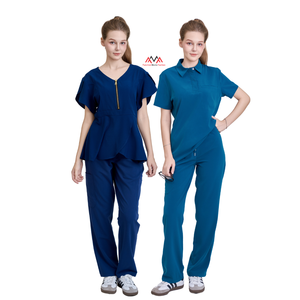 PRECIO DE FÁBRICA, conjuntos de uniformes médicos de pierna recta, ropa médica unisex, pantalones de enfermera de carga para dentistas, OEM/ODM, muestra gratis - Product Image 1