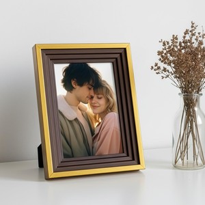 Cadre photo de luxe en bois de teck 4x6 poli, artisanal de qualité supérieure, vente en gros - Product Image 1