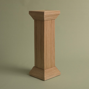 Support carré en rotin artisanal, colonne de présentation en osier, support de plante décoratif, socle pour la décoration de la maison, du salon ou de l'hôtel - Product Image 1