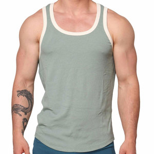 Camiseta Deportiva Personalizada sin Mangas, Cuello Redondo, Estilo Longline, para Gimnasio, Culturismo, Cómoda, de Poliéster y Elastano - Product Image 4