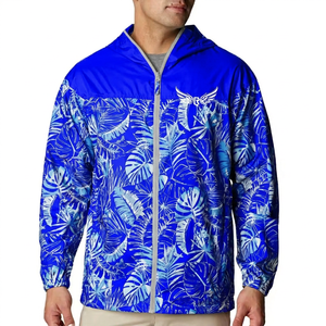 <b>Men's</b> Hooded Windbreaker <b>Jacket</b> Floral Print Waterproof Lightweight Casual <b>Summer</b> Outdoor Wear - Product Image 6