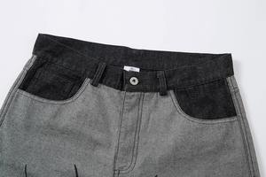 Pantalones Vaqueros Anchos de Moda con Estampado Serigrafiado, Pantalones Holgados de Alta Calidad para Hombre, Fabricantes Personalizados - Product Image 4