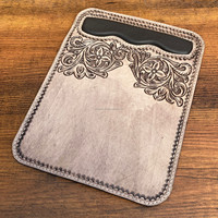 Tapis de souris de bureau en cuir véritable multifonctionnel fait main en gros personnalisé 100% cuir véritable avec repose-poignet