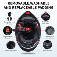 Vente directe d'usine, casque de moto intégral, casque de motocross, coque en ABS, casque de moto