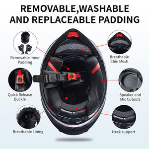 <span class=keywords><strong>Casco</strong></span> de Motocross Integral, Venta Directa de Fábrica, Carcasa de ABS, <span class=keywords><strong>Casco</strong></span> para Motocicleta - Product Image 2