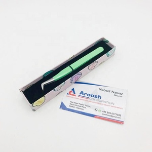 Pinces à épiler russes en acier inoxydable de haute qualité pour extensions de cils, pointe pointue, durables, vente en gros - Product Image 3