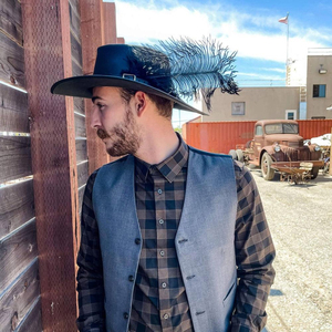 Customized Unisex Adjustable Breathable Genuine Leather Cowboy <b>Hat</b> For Adults With Custom Logo Embroidery Four Seasons - Product Image 3