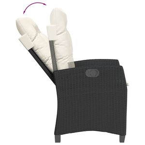 Conjunto de Comedor Grande para Jardín en Ratán Sintético Negro, Mesa y Sillas Elegantes para Exteriores - Product Image 5