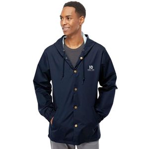 Men's Water Resistant Hooded <b>Coaches</b> Jacket Lightweight Windbreaker Full Zip Outdoor Jacket for Sports Training Casual - Product Image 1