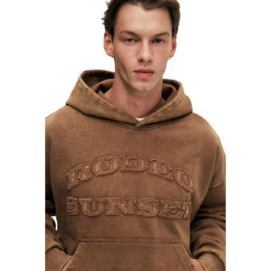 Nouvel arrivage : Sweat à capuche imprimé personnalisé en molleton 100 % coton, idéal pour l'hiver, avec impression sérigraphiée, teint uni, pour homme - Product Image 3