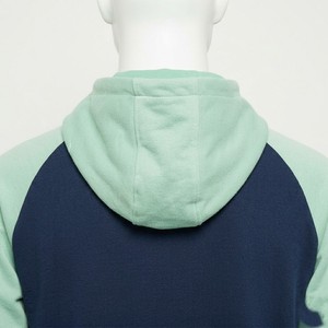Sudadera con Capucha para Hombre, Color Azul Marino y Verde Menta, Estilo Deportivo Premium, Felpa, 100% Algodón, Ropa Urbana Moderna, Casual, para Invierno - Product Image 6