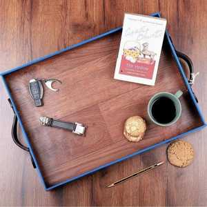Accessoires de cuisine artisanaux en bois, plateau décoratif en bois pour fruits secs, plateau de service pour mariage, vaisselle en bois, plateaux de table en bois - Product Image 6