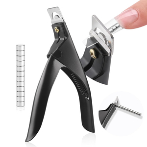 Coupe-ongles à prix d'usine, couleur noire, en acier inoxydable, 10* aimants de petite taille, coupe-ongles pour faux ongles en acrylique - Product Image 1