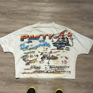 Anti-rides 100% coton personnalisé DTF DTG impression Streetwear Box Cut Tee T Shirt recadrée TShirt surdimensionné Boxy Fit hommes T-Shirt - Product Image 3