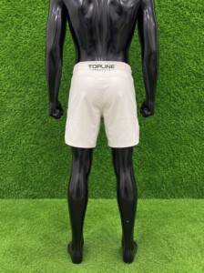Shorts de sport MMA pour homme, shorts en spandex respirants, shorts MMA blancs pour homme, coupe athlétique, vêtements de sport - Product Image 2