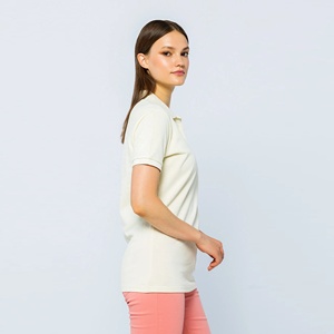 เสื้อยืดผู้หญิงทรงปกติแบบสบายๆ ผ้าถัก 100% คอตตอน ระบายอากาศได้ดี เป็นมิตรกับสิ่งแวดล้อม ไม่เป็นขุย แห้งเร็ว - Product Image 2