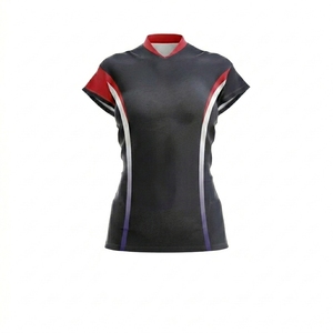 Custom Plus Size Unisex Sublimation Volleyball Uniforms with Front Printed Design 100% Polyester Best Quality Available - Product Image 4
