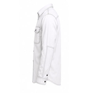 CAT2 Safety Flame Retardant FRC Woven Men's <b>Welding</b> <b>Shirt</b> 7.5OZ NFPA2112 Pearl Button Cuffs FR <b>Shirt</b> - Product Image 5