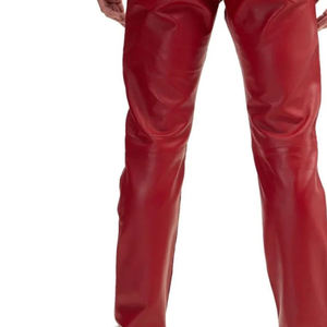 Pantalon en cuir pour homme léger et confortable, design d'usine soigné, haute qualité - Product Image 5