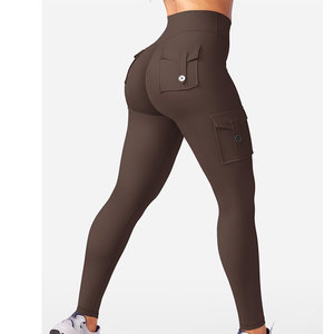 Leggings de yoga para mujer, servicio OEM, perfectos para hacer ejercicio en casa, modernos, antibacterianos, tela no transparente, pantalones de yoga ajustados. - Product Image 2