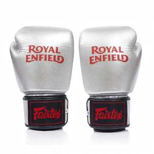 Nouveautés : Gants de boxe Fairtex en cuir bleu, à doigts entiers, avec fermetures auto-agrippantes réglables, pour le kick-boxing et les arts martiaux - Product Image 3