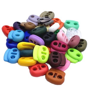 Garment Accessories Multiple Colors <b>Toggle</b> Lock Clip Bags Plastic Nylon Cord Stopper Spring Buckle Eco-Friendly Nickel-Free Snap - Product Image 3