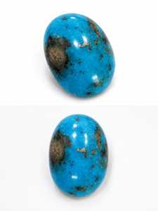 Lot de cabochons ovales en turquoise naturelle bleue pour la fabrication de bijoux pour femmes, qualité supérieure, meilleur prix, pierre de naissance, cabochon ovale. - Product Image 3