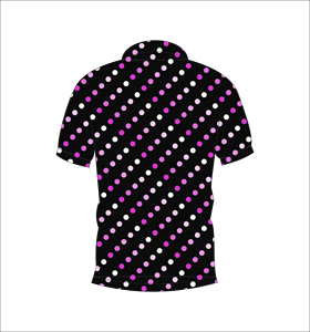Chemise Homme Noire à Pois Manches Courtes Décontractée Respirante Légère pour l'Été, Tenue de Golf, Motif Imprimé, Logo Avant, Toile - Product Image 2
