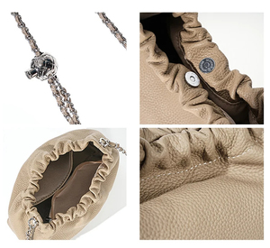 Bolso de Mano de Piel Vacuna para Mujer, Estilo Moderno, Puede Contener Teléfono Móvil, Bolso Pequeño de Cuero Genuino para Teléfono, Bolso de Mano para Mujer - Product Image 6