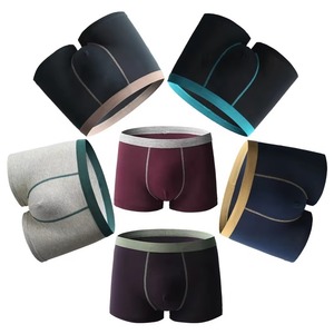 Calzoncillos Bóxer de Algodón para Hombre, Corte Medio, Lujosos, Cómodos, Transpirables, para Uso Diario, Proveedor OEM, Logotipo Personalizado, Venta al Por Mayor - Product Image 4