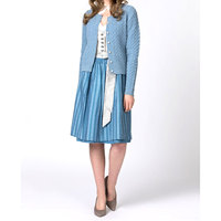 Cardigan de mode pour femme, vêtements de créateur, veste de luxe à manches longues, tricotée, respirante, douce, élégante, décontractée, chic, qualité supérieure