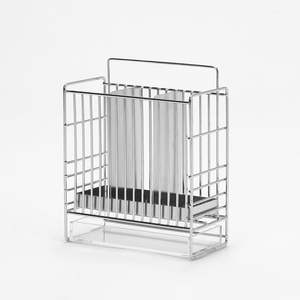 Porta cubiertos de metal estilo rústico para decoración de cocina y organización de mesa - Product Image 1