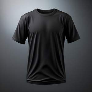 Camiseta de Hombre al por Mayor, OEM, Personalizada, Primavera-Verano, 100% Algodón, Cuello Redondo, Manga Corta, Corte Regular, Color Sólido, Estilo Casual Básico - Product Image 1