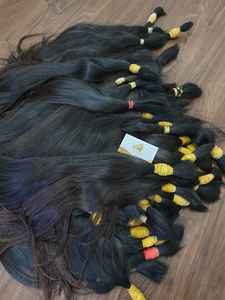 Vente en gros bébé Extensions minces de cheveux humains vietnamiens donneur unique qualité pour le blanchiment trame unique - Product Image 3