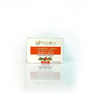 Jabón Herbal de Cúrcuma, Neem y Árbol de Té, Solución Premium para el Cuidado de la Piel con Ingredientes Naturales para una Limpieza Refrescante - Product Image 1