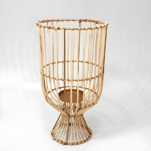 Mushroom shaped <b>rattan</b> <b>lantern</b> great quality wholesale candle <b>lanterns</b> produced in Vietnam - Product Image 5