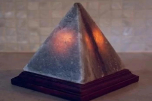 Décorations pour la maison, lampe en sel de l'Himalaya OEM, gris, lampe en sel de cristal de l'Himalaya gris, artisanat naturel sculpté à la main - Product Image 1