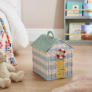 Refined Elegant Ultra Durable Lightweight Breathable Natural Organizer for Toys Essentials Natural Paper Kid <b>Basket</b> - Product Image 6