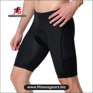 High Performance Eco-Friendly Breathable Spandex/Polyester <b>Cycling</b> <b>Shorts</b> Customizable Options Men-<b>Padded</b> Comfort Quick Dry - Product Image 3