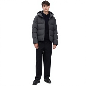 Veste d'hiver pour homme de haute qualité, personnalisable, légère, en polyester, design slim, fermeture éclair, veste matelassée pour l'extérieur - Product Image 1