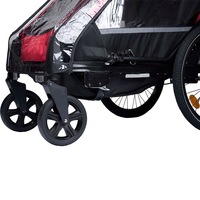 Poussette de jogging pour familles actives en alliage d'aluminium de haute qualité, suspension indépendante, pneus gonflables de 20 pouces, attelage à dégagement rapide - Multiple