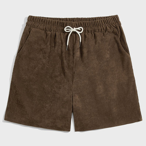 Shorts vintage délavés à l'acide avec cordon de serrage, en molleton personnalisé 100% coton, taille élastique, pour entraînement et sport, fournisseur d'usine - Product Image 3